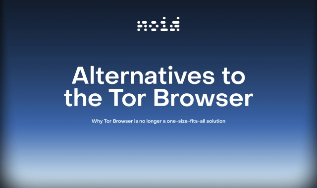 Text: Alternatives to the Tor Browser